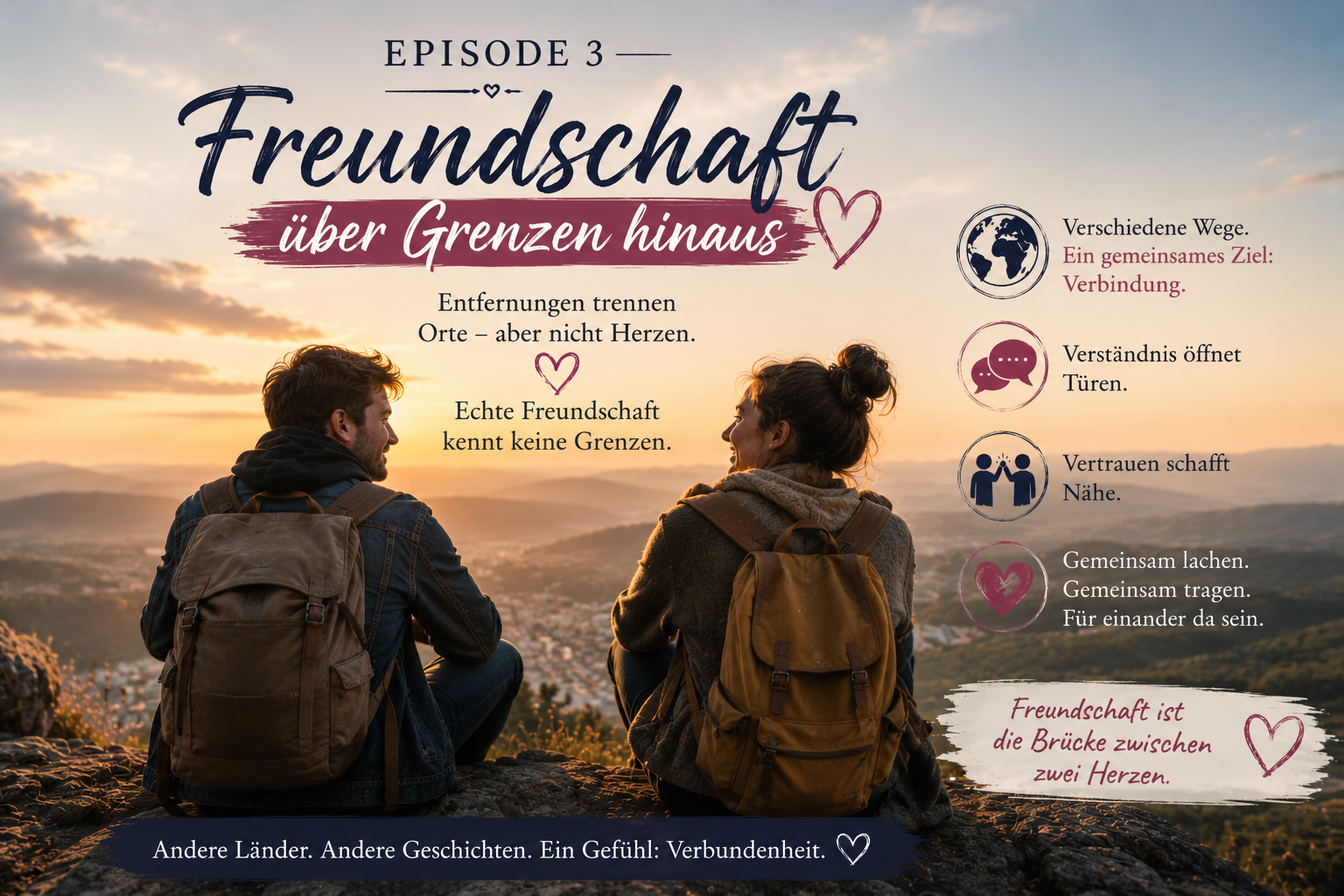 Gestaltung der Freundschaften